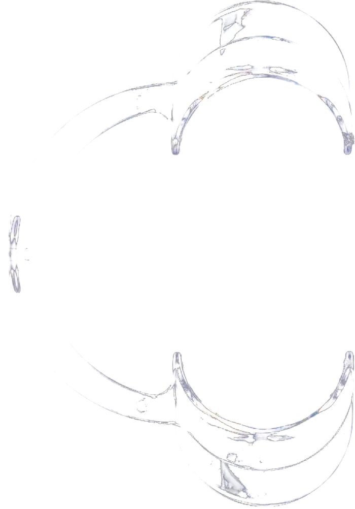 A connected flexible clear cheek retractor from The Box