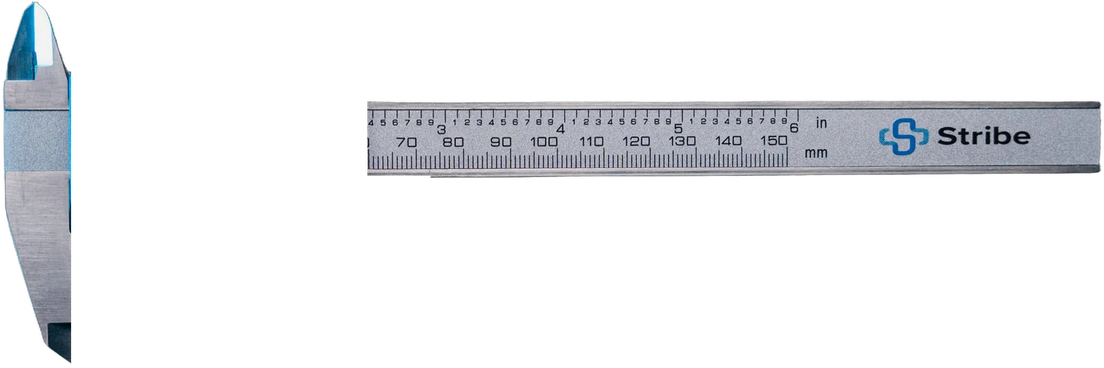 Stribe Digital Caliper fixed jaw and scale